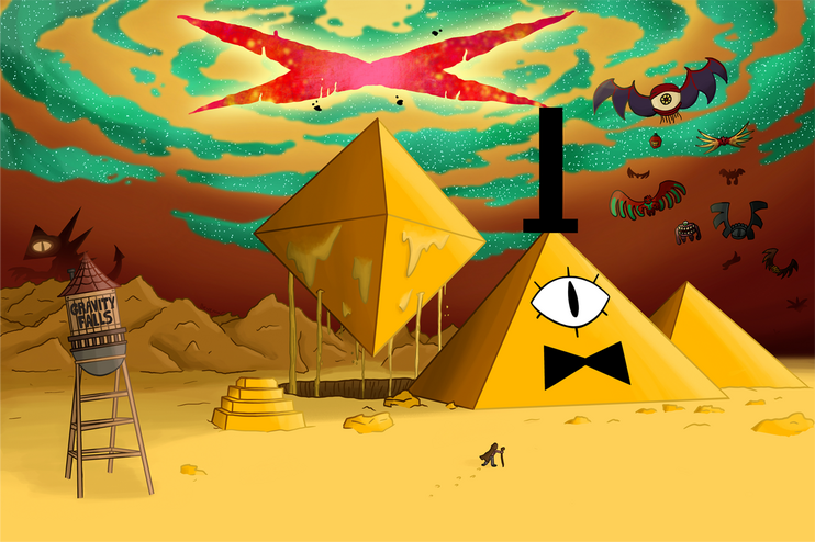 A Gravity Falls fanart piece i made A Gravity Falls fanart piece i made